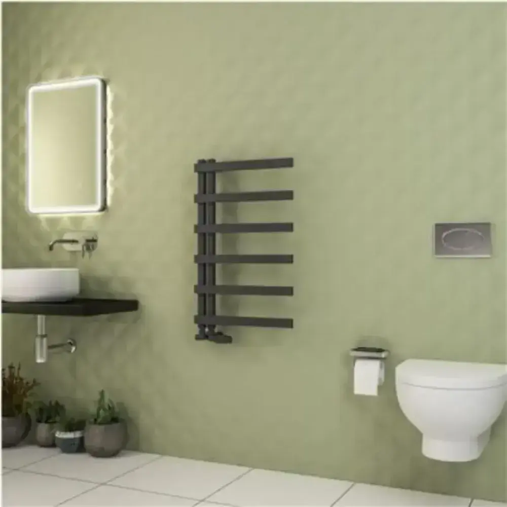 Electric Only Platani Designer Straight Towel Radiators - Matt ...