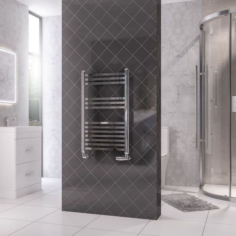 Electric Only Rion Straight Towel Radiators - Chrome - Various Sizes