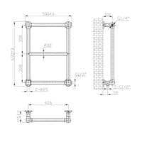 Electric Only Stour Straight Towel Radiators - Matt White - Various Sizes