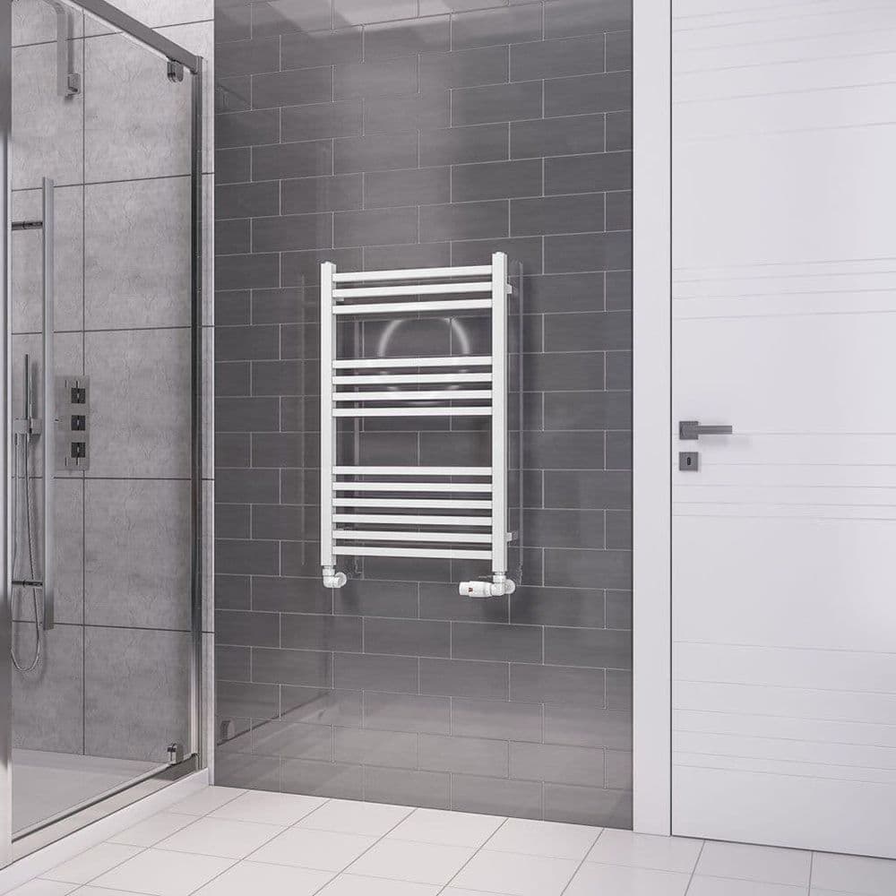 Square Towel Radiator Electric Only Tuscan Square Multirail Straight Towel Radiators - Gloss ...