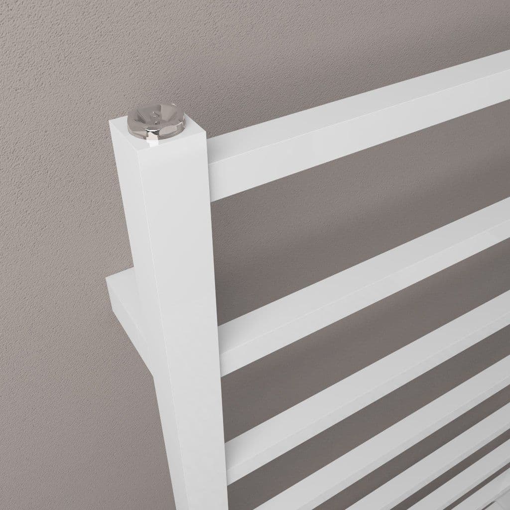 Electric Only Tuscan Square Straight Towel Radiators - Gloss White ...