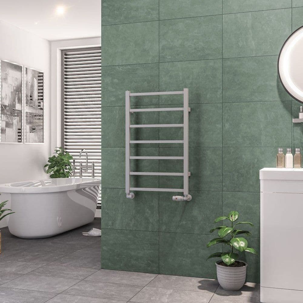 Electric Only Tuscan Square Straight Towel Radiators - Matt Grey ...