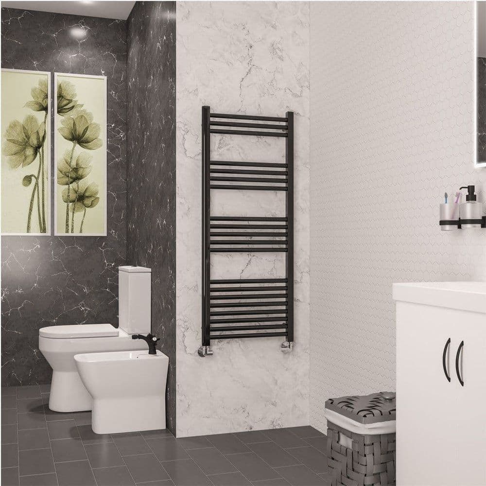 Electric Only Wendover Straight Towel Radiators - Black Gold - Various ...