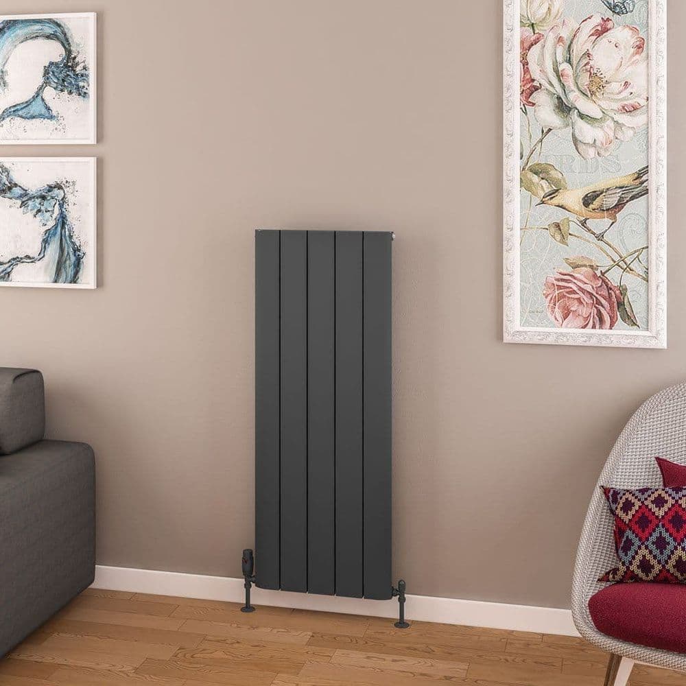 Electric Only Withington Aluminium Designer Radiator - Matt Anthracite ...