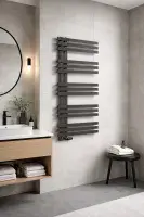 Elizabeth Towel Radiator - 1200mm X 600mm - Anthracite