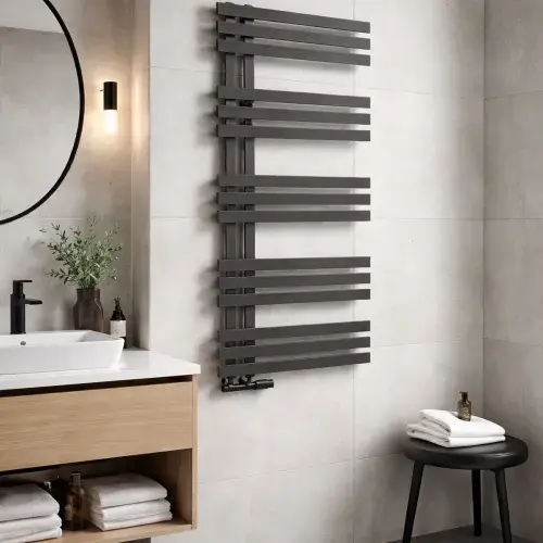 Elizabeth Towel Radiator - 1200mm X 600mm - Anthracite