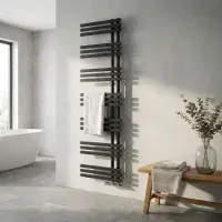 Elizabeth Towel Radiator - 1800mm X 500mm - Anthracite