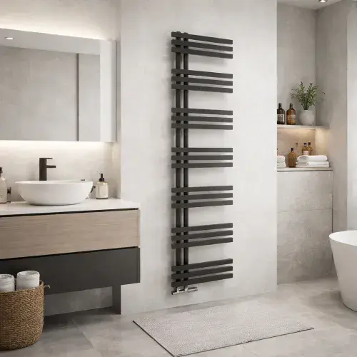 Elizabeth Towel Radiator - 1800mm X 500mm - Anthracite