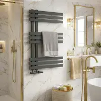 Elizabeth Towel Radiator - 800mm X 500mm - Anthracite