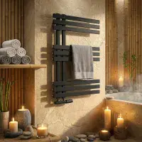 Elizabeth Towel Radiator - 800mm X 500mm - Anthracite