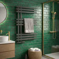 Elizabeth Towel Radiator - 800mm X 500mm - Anthracite