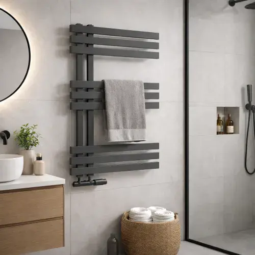 Elizabeth Towel Radiator - 800mm X 500mm - Anthracite