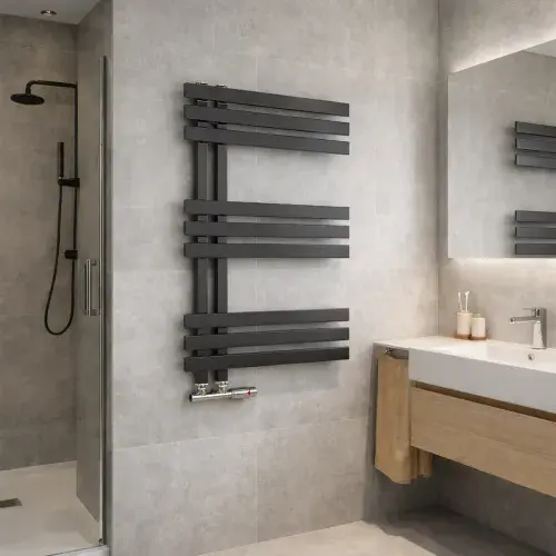 Elizabeth Towel Radiator - 800mm X 600mm - Anthracite