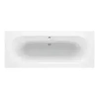 Emery Round Double Ended Reinforced Bath, Pedestal Basin, Close Coupled Toilet, Brass Taps & Waste