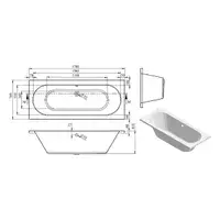 Emery Round Double Ended Reinforced Bath, Pedestal Basin, Close Coupled Toilet, Brass Taps & Waste