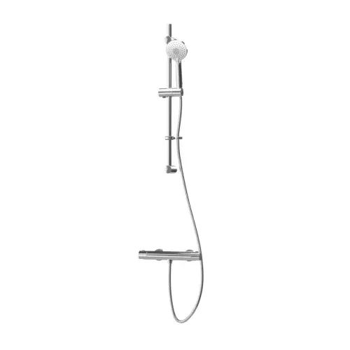 Enzo SafeTouch Single Outlet Safe-Touch Thermostatic Shower with Flexible Riser Kit