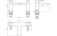 Evolve Chrome Taps & Shower Pack