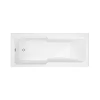 Evolve Single Ended Shower Bath, 1700mm x 750mm, White
