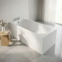 Exacta Acrylox 1580 x 685mm Bath - Super Strength Single Ended