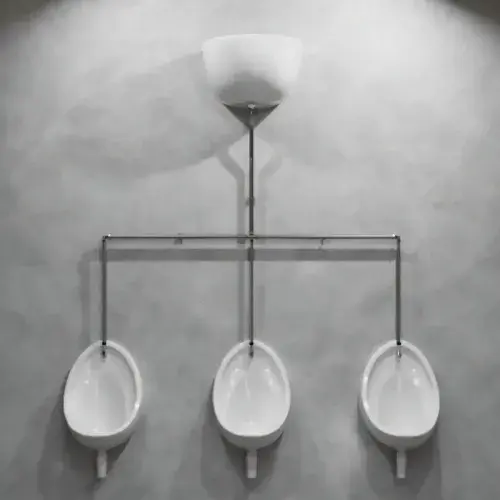 Exposed Urinal Pack with Ceramic Cistern 1,2,3 or 4 Bowl