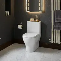 Frontline F60 Round Toilet | Quick Release Seat | Bathcenter