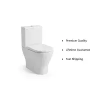 Frontline F60 Round Toilet | Quick Release Seat | Bathcenter