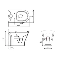 Frontline F60 Round Toilet | Quick Release Seat | Bathcenter
