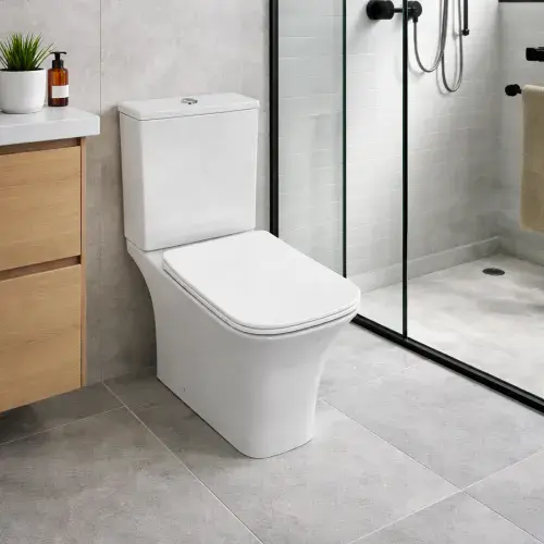 Farringdon Toilet Pan, Cistern and Soft close Seat with Fixings - White