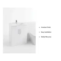 Frontline 1100mm Gloss White Bathroom Furniture Suite | Bathcenter