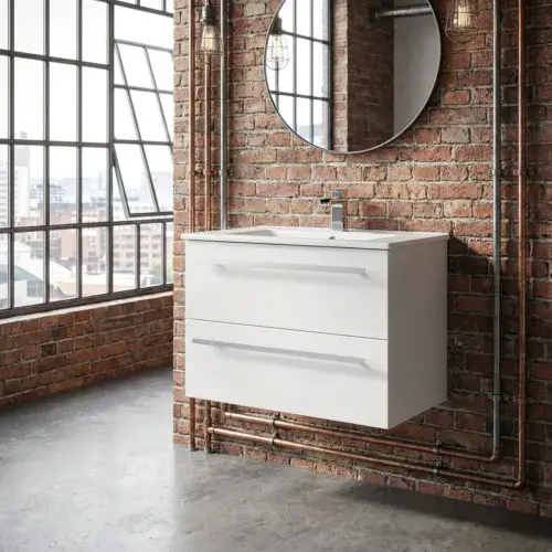 Frontline  2-Drawer Wall-Hung 800mm Unit & Basin