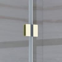 Frontline Aquaglass Mineral Walk-in Clear Glass Front Panel - Various Width/Colour