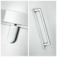 Frontline Aquaglass Purity Pivot Shower Door | Aquashield Glass | Bathcenter