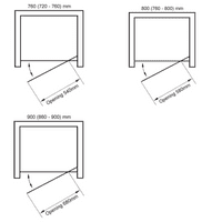 Frontline Aquaglass Purity Pivot Shower Door | Aquashield Glass | Bathcenter