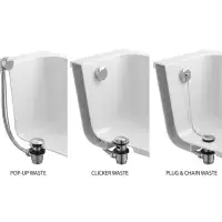 Frontline Cleo 1500x1000mm Corner Bath | Space Saving & Seat Free | Includes Front Panel