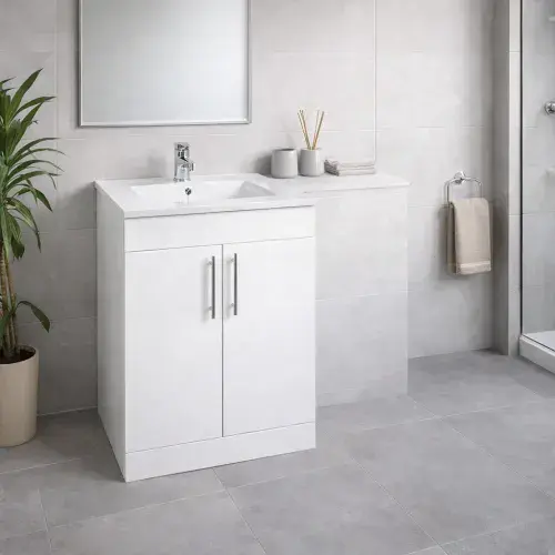 Frontline Contemporary Furniture Cabinet & Basin - W600 x H831 x D450 mm
