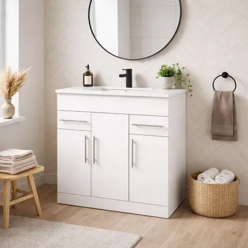 Frontline Contemporary Furniture Cabinet & Basin - W750 x H831 x D450 mm