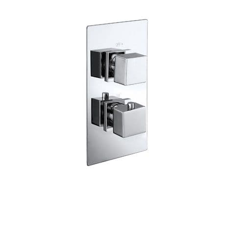 Frontline Cube 1 Outlet Concealed Thermostatic Valve - Chrome