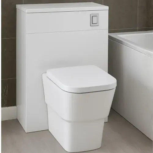 Frontline Cubix Back to Wall Toilet Pan | Soft Close Seat
