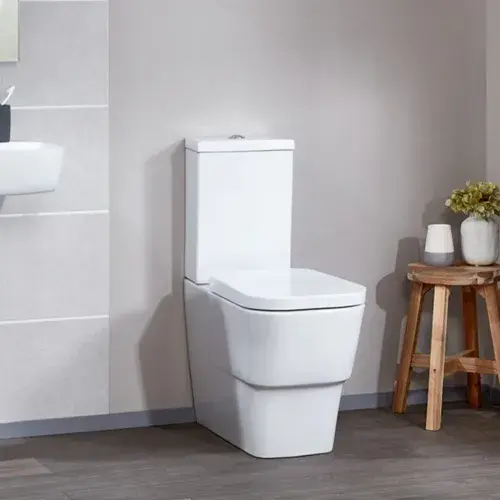 Frontline Cubix Flush To Wall Toilet | Soft Close Seat