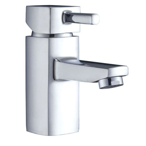 Frontline Cubix2 Mono Basin Mixer Tap With Click Clack Waste - Chrome