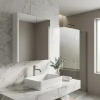 Frontline 600mm 2 Door Mirror Cabinet | Bathcenter