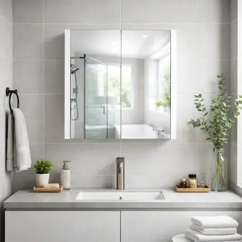 Frontline Designer 2-Door Mirror Cabinet 600mm