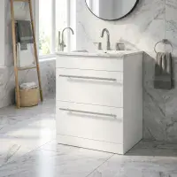 Frontline 800mm 2 Drawer Vanity Unit & Basin | Bathcenter