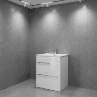 Frontline 800mm 2 Drawer Vanity Unit & Basin | Bathcenter