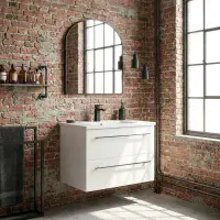 Frontline 600mm Wall Hung Vanity Unit & Basin | Bathcenter