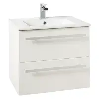 Frontline 600mm Wall Hung Vanity Unit & Basin | Bathcenter