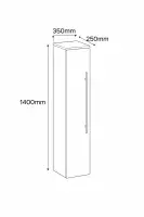 Frontline Designer 350mm Tall Storage Unit | Bathcenter