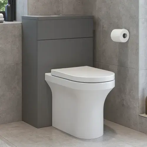 Frontline Elettra Rimless Back to Wall Toilet Pan | Soft Close Seat