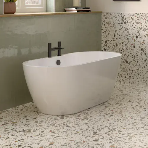 Frontline Florence 1655 x 745mm White Freestanding Bath
