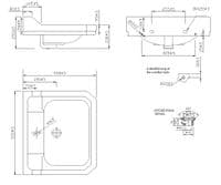 Frontline Holborn Basin With Full Pedestal - 550mm Wide - 1 or 2 Tap Holes - White